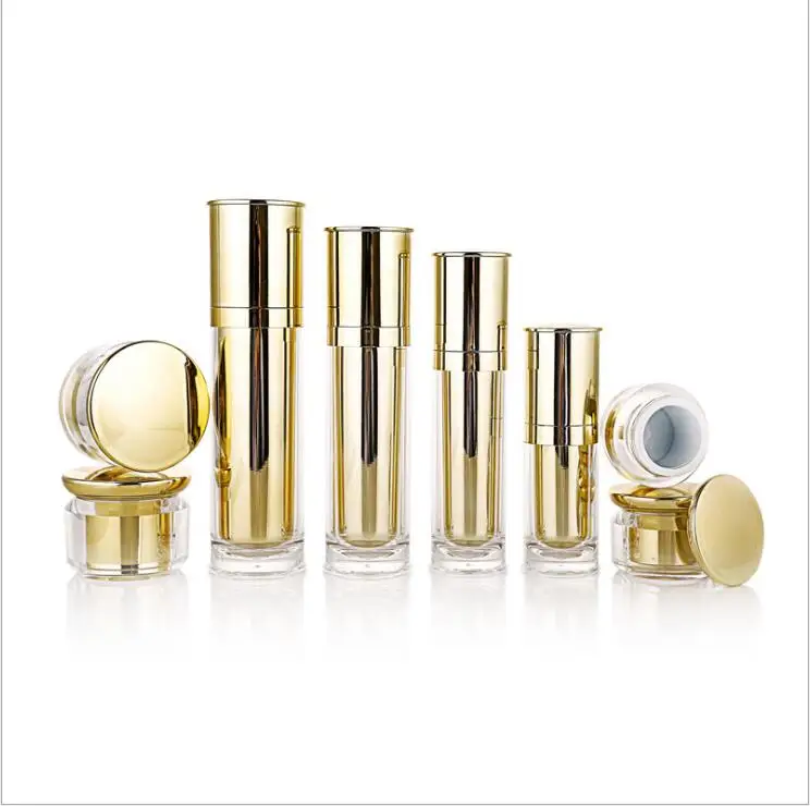 40 г блестящая золотая акриловая банка для крема век/дневной крем/ночной