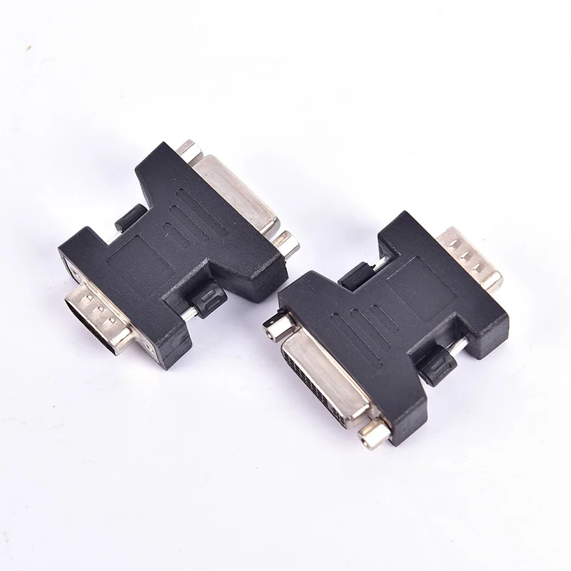 1 шт. DVI VGA адаптер папа 24 + 5 Pin Женский конвертер для компьютера ноутбука|Кабели VGA| |
