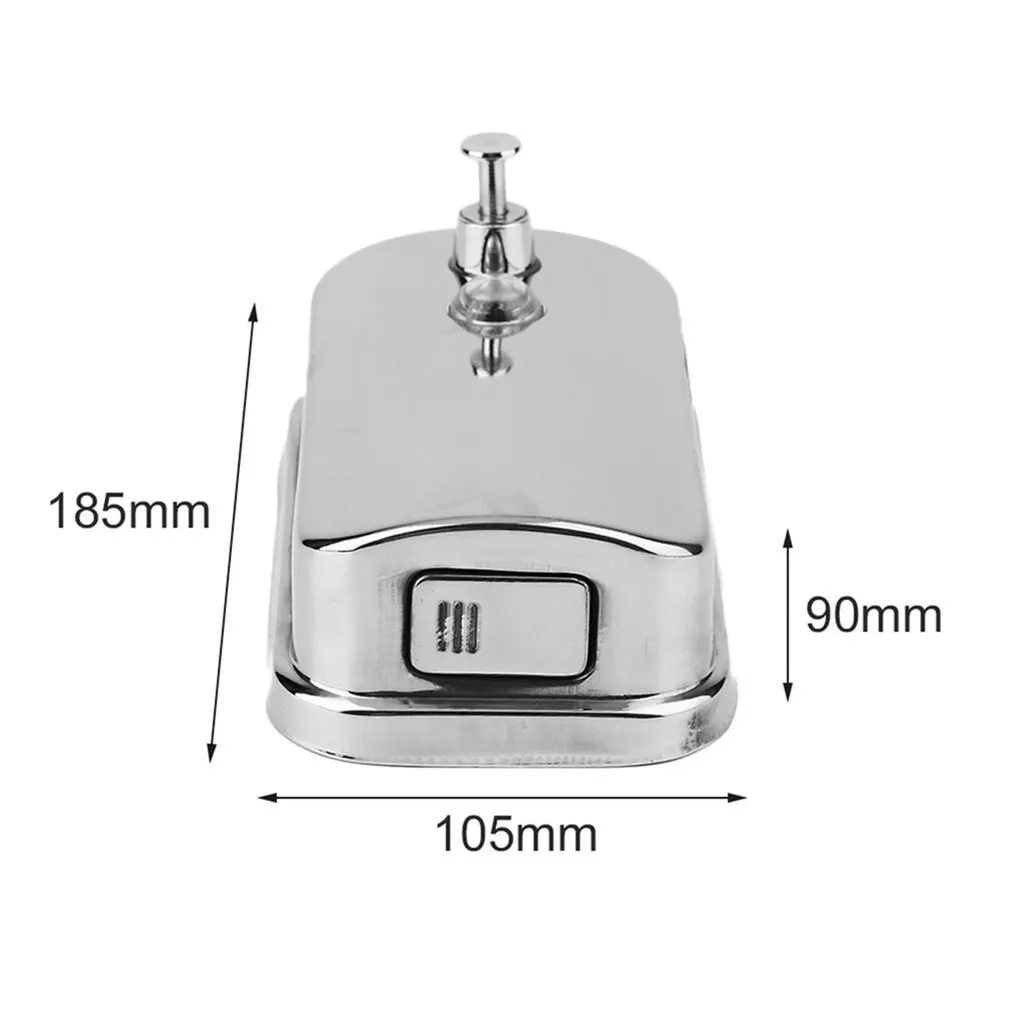 

Bathroom wall-mounted manual soap dispenser,Stainless steel kitchen dish soap container 500ml/800ml/1000ml