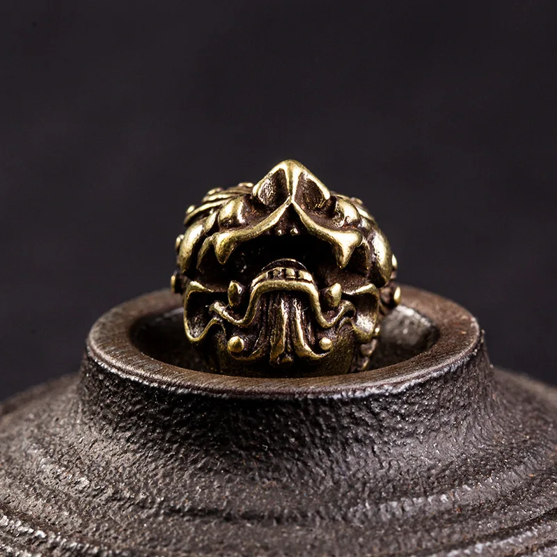 Бронзовая подвеска в виде льва стиле панк-рок аксессуары винтажная медная