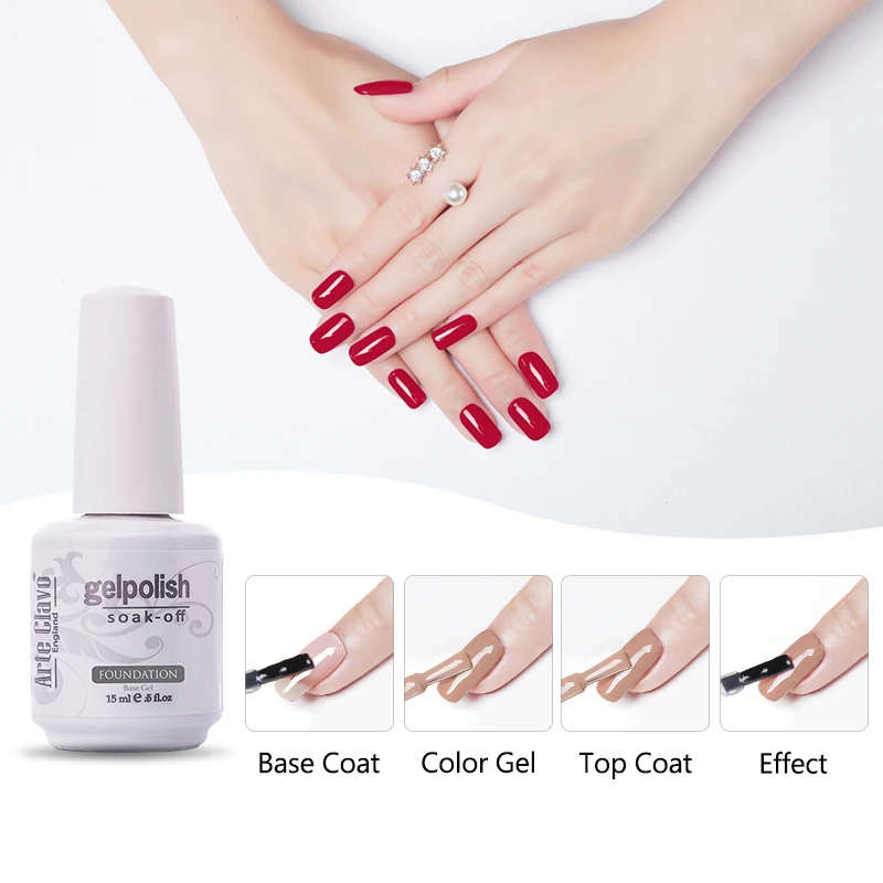 

Arte Clavo 15 мл Гель-лак для ногтей розовый телесный цвета ногти замочить от лак для ногтей для УФ-и светодиодной лампы Полупостоянный 179 цвет диз...