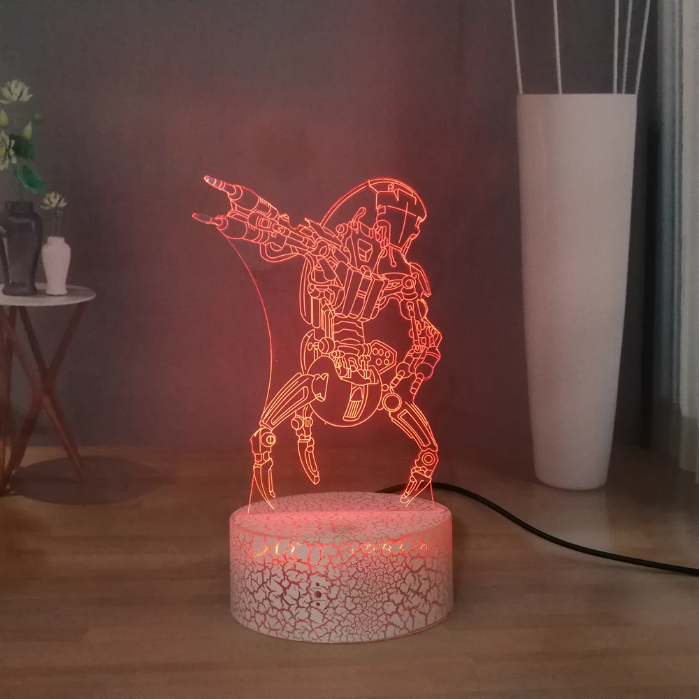 Звездного разрушителя droid светодиодный Ночной светильник с принтом Звездные