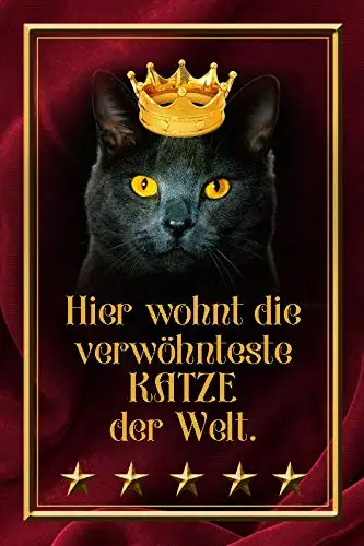 

Verwöhnteste Cat The World Tin Sign Shield Arched Metal Tin Sign Retro Wall Home Bar Pub Vintage Cafe Decor, 8x12 Inch