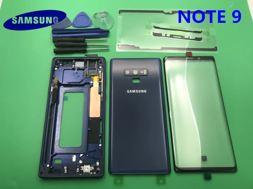 Оригинальный Новый чехол с полным корпусом задняя крышка стекло на переднем