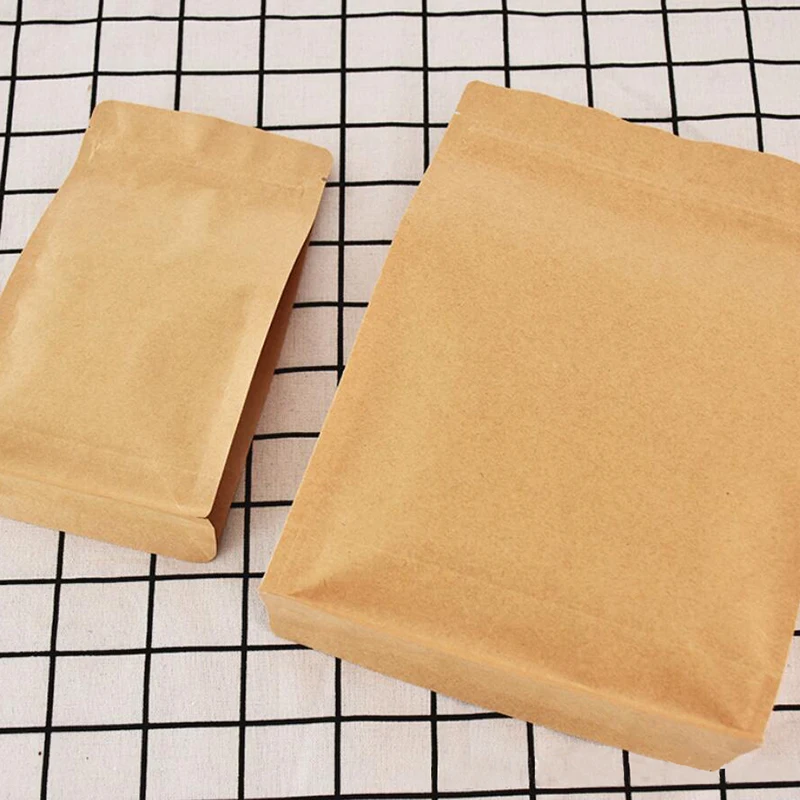 50 шт. пакеты из коричневой крафтовой бумаги для упаковки еды без окна|Подарочные