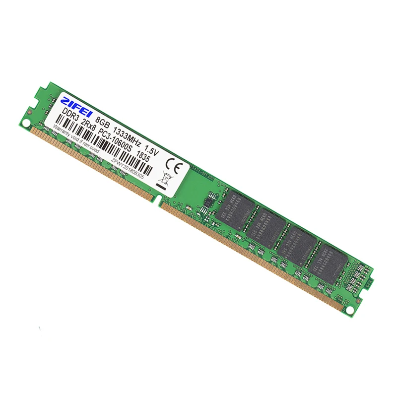 8gb ddr3 ram 186616001333 mhz 240pin 1 5v1 35v 2r8 double model dimm non ecc desktop memory intelamd support dual channel free global shipping