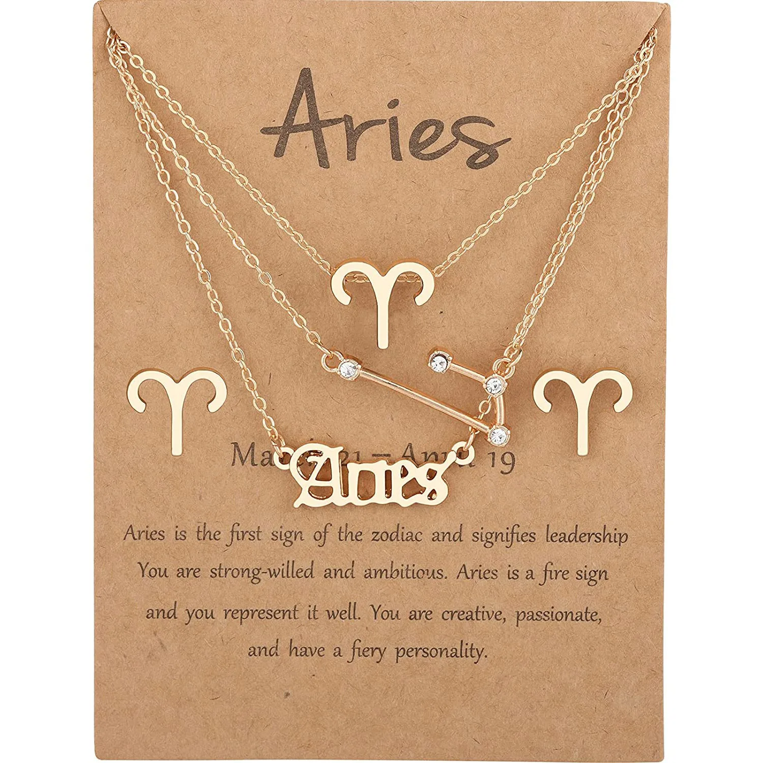 

5 Pcs Gold Color Twelve Constellations Pendant Personalized Necklace/Earrings/Bracelet Customized Jewelry Sets For Women Gift