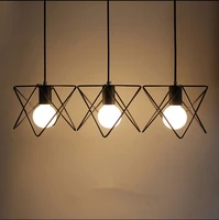 vintage retro pendant lamp metal m cage lampshade lighting hanging light fixture