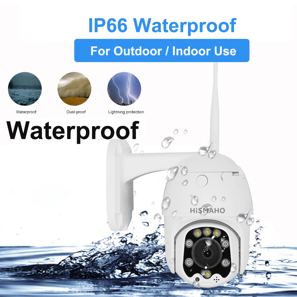 Wi-Fi беспроводная камера 1080P 2MP 5X оптический зум PTZ скоростная купольная IP камера IR двухсторонняя аудио H.265X охранное наблюдение на открытом воздухе