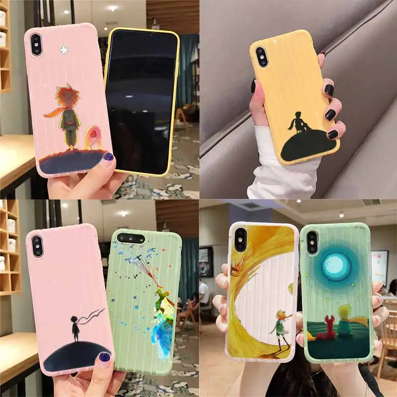 Маленький принц акварель чемодан на колесиках текстура чехол для телефона IPhone 11