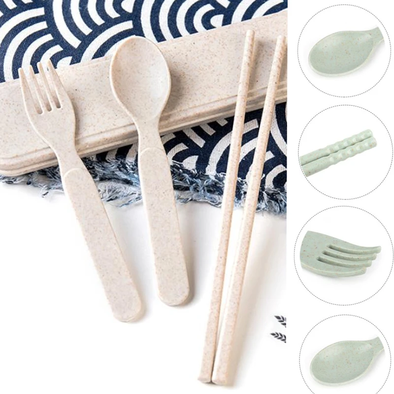 3 шт./компл. вилка ложка столовая посуда наборы столовые приборы для путешествий