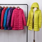 6XL 7XL женские куртки-пуховики на утином пуху зимняя размера плюс Сверхлегкий с капюшоном пальто женское пуховое пальто Портативный Длинные парки с хлопковой подкладкой куртки-пуховики, верхняя одежда