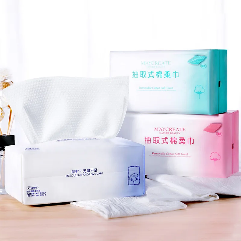 

Face Towels For Men And Women Disposable Cotton Soft Cleaning Towel 100 Pieces Of Non-Woven Cotton Soft Towel матирующие салфетк