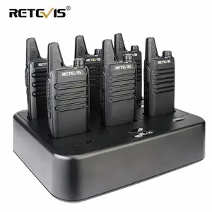 Мини рация Retevis RT622 PMR446 радио FRS RT22 удобное двухстороннее радио + шестистороннее зарядное устройство для отеляресторанасупермаркета