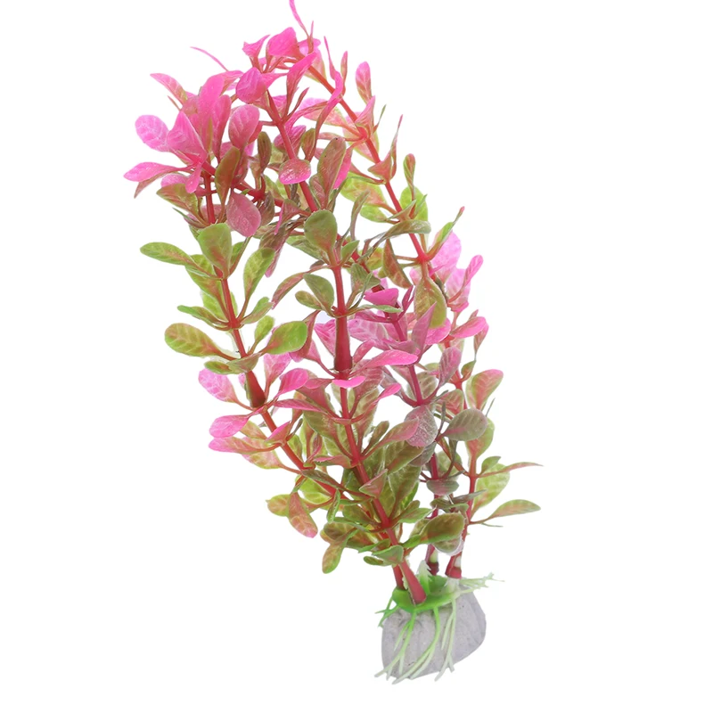 BEST18cm искусственное пластиковое растение украшение аквариума Fuschia|Декорации| |