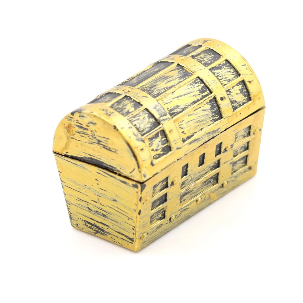 Retro Small Plastic Storage Box Miniature Treasure Pirate Jewelry Decorative Trinket Pearl Case |