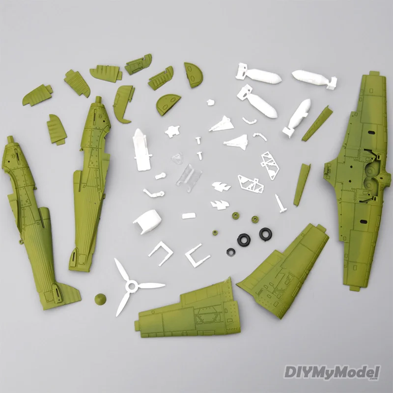 Juego de 6 piezas de diferentes colores para ni&ntilde;os, juguete de simulaci&oacute;n de combate, juegos de herramientas de construcci&oacute;n, avi&oacute;n fundido a presi&oacute;n War-II, caza de hurac&aacute;n, 1/48-1