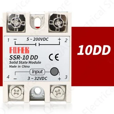 

Твердотельное реле SSR-10DD SSR-25DD SSR-40DD SSR-60DD SSR-80DD SSR-100DD фактически 3-32 DC TO 5-60 DC SSR relay solid state