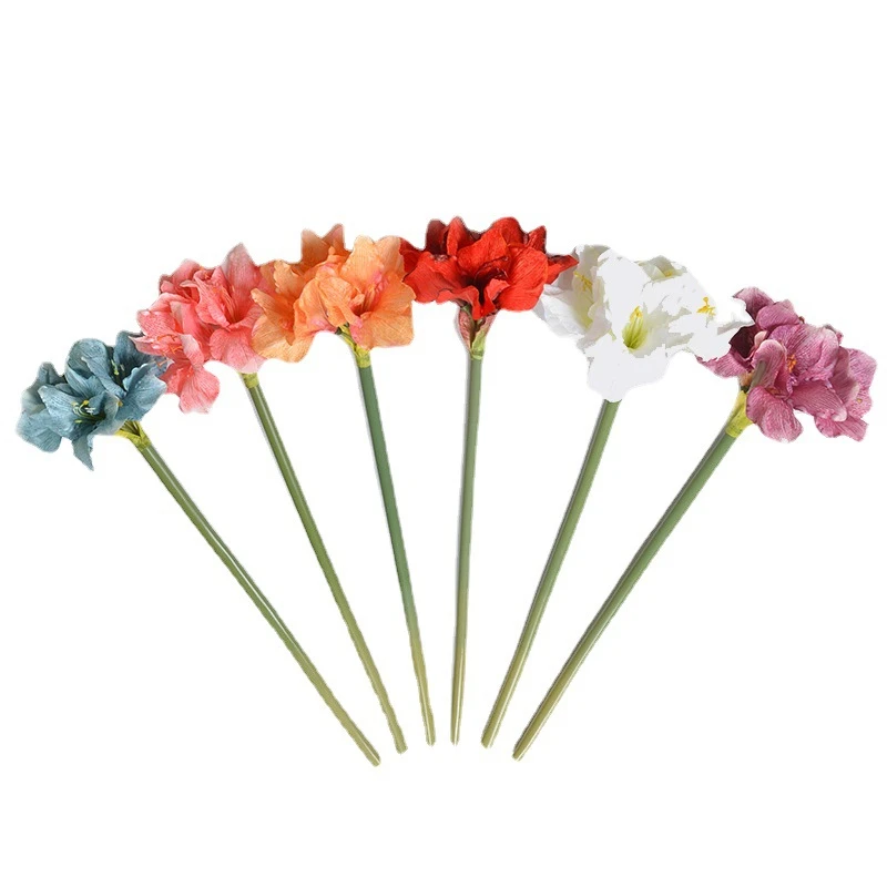 

Clivia Bouquet Lifelike Fake Flower Party Festival Supplies Retro Oil Painting Sense Home Hotel Wedding Table Decoration Floral