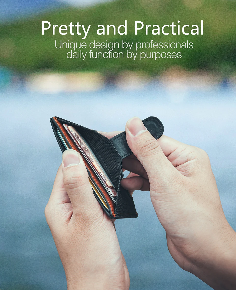 2020 маленький кожаный держатель для кредитных карт Мужской Компактный мини