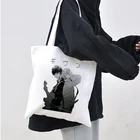 Холщовая Сумка-тоут Yaoi Bl дав Yaoi с аниме, для покупок, путешествий, женская, эко, многоразовая сумка через плечо, большая емкость