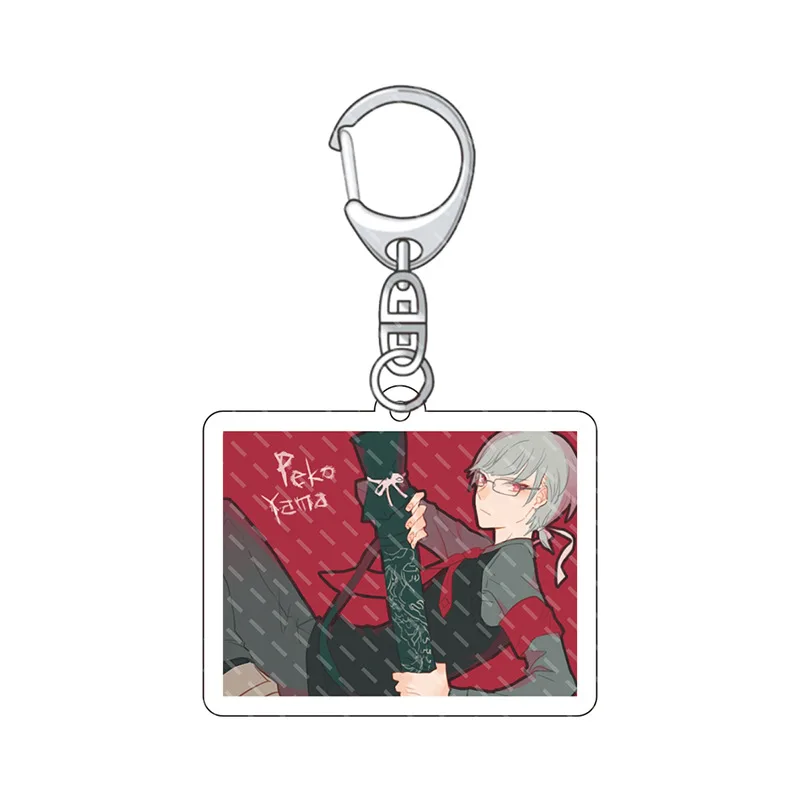

Adventure Game Danganronpa Keychain People Leading Role Cartoon Print Double Side Acrylic Fans Gift Bag Car Accessories Keyring