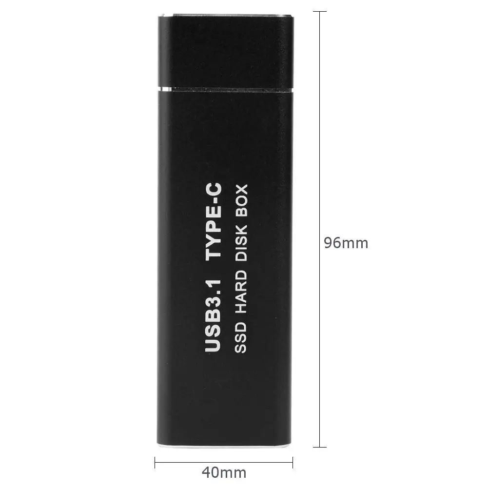 

Hard Disk Case SSD USB3.1 Type C to M.2 NGFF Adapter Portable HDD External Hard Drive Enclosure For M2 SATA SSD USB