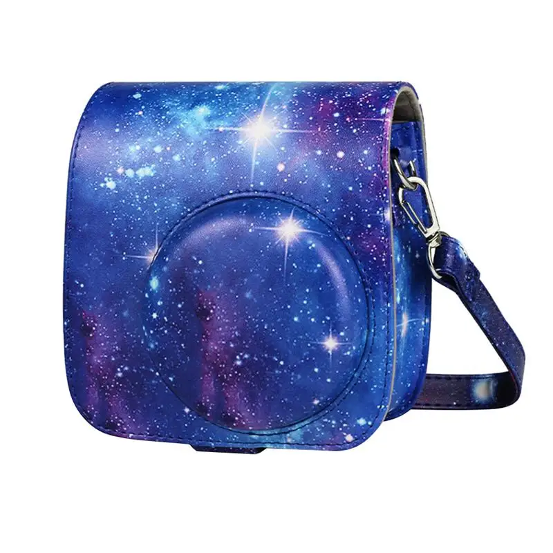 Защитный чехол для камеры из искусственной кожи держатель Fuji Fujifilm Instax Mini 8 + 9