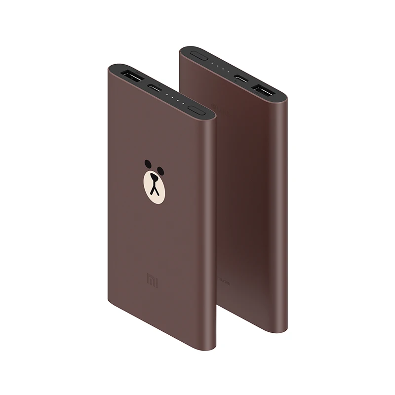 Xiaomi Original Power Bank Brown Bear Limited Edition 10000mAh 18W Quick Charge Portable Charger | Мобильные телефоны и