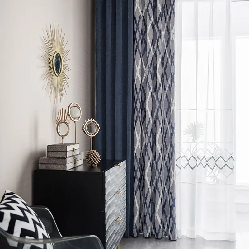 Пользовательские шторы скандинавские современные высококачественные синели