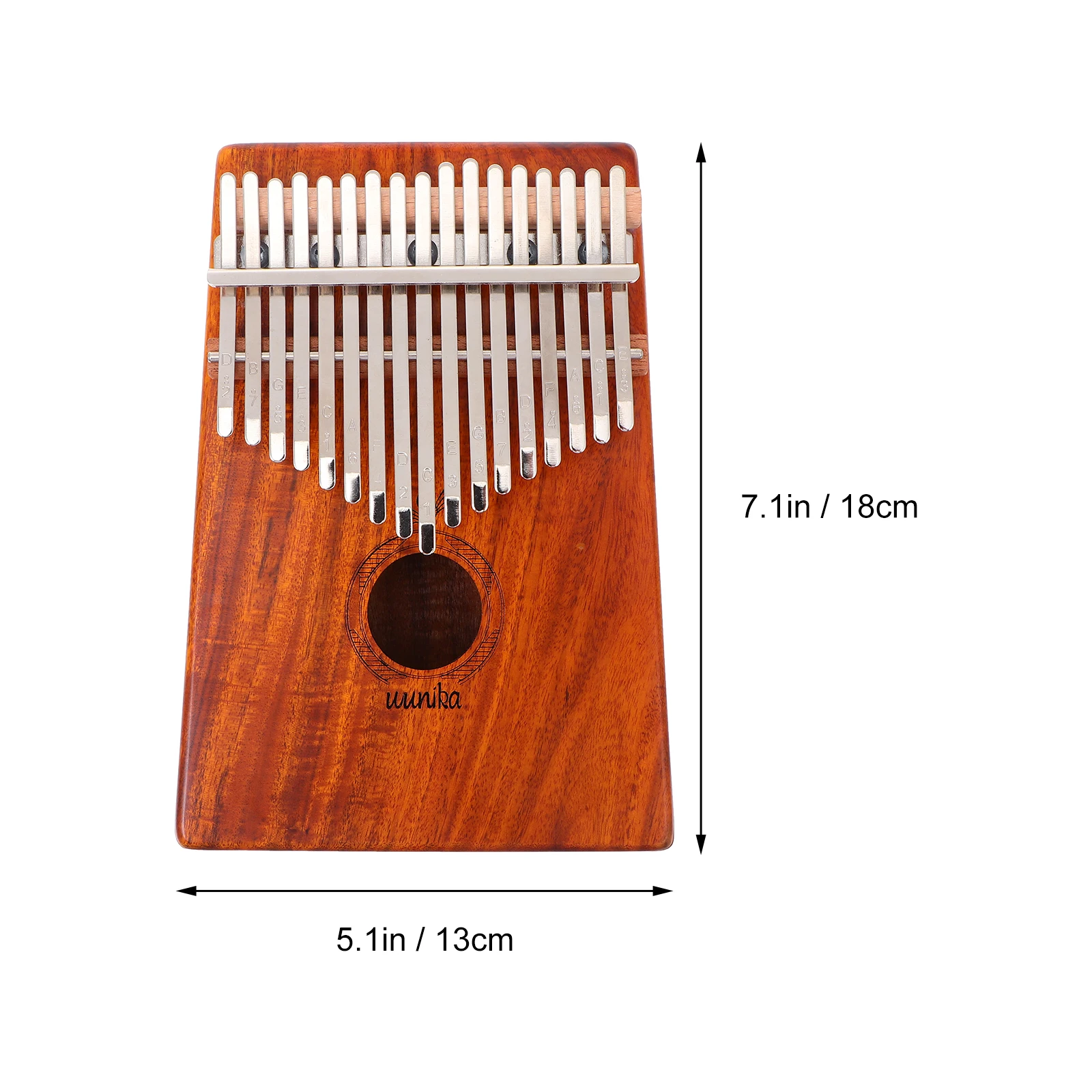 

1 Set Kalimba 17 Keys Thumb Piano Simple Musical Instrument Adult Child Finger Piano