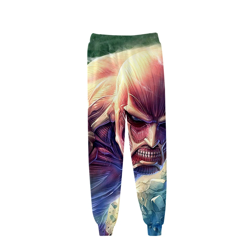 Штаны WAMNI Attack On Titan эластичные облегающие штаны тренировочные с 3D принтом