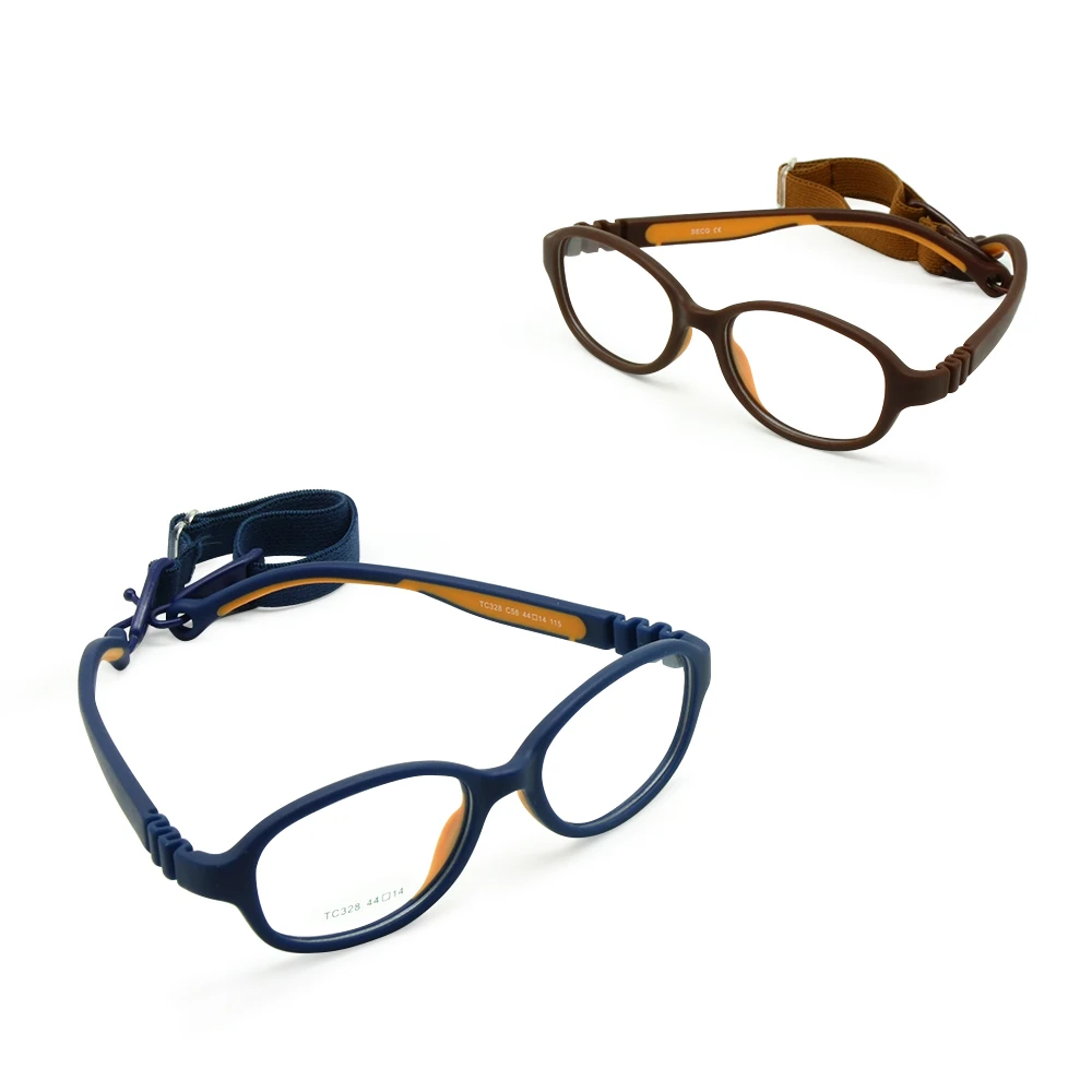 Детская оправа для оптических очков размер 44/14 с ремешком без винта цельная