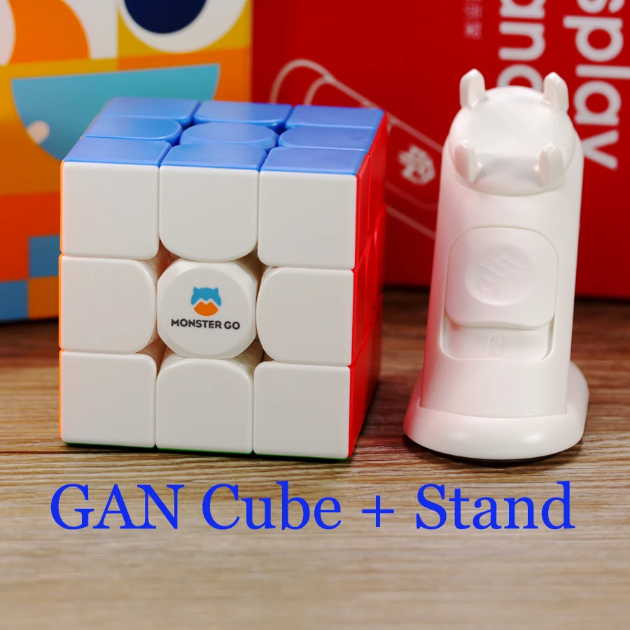 

GANCUBE Monster Go V2 Version 2 MonsterGo 3x3x3 Magic Puzzle Cubes 3x3 Professional Educational SpeedCubing Speed Cube Stands