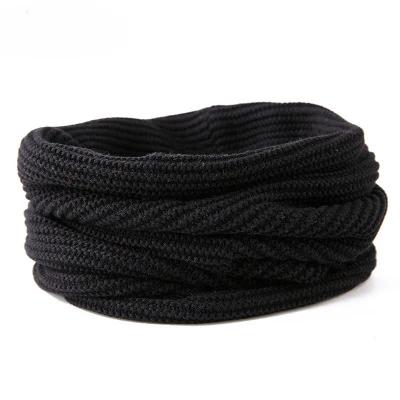 Унисекс толстый теплый шарф из чистой шерсти Круглый для мужчин и женщин Осень