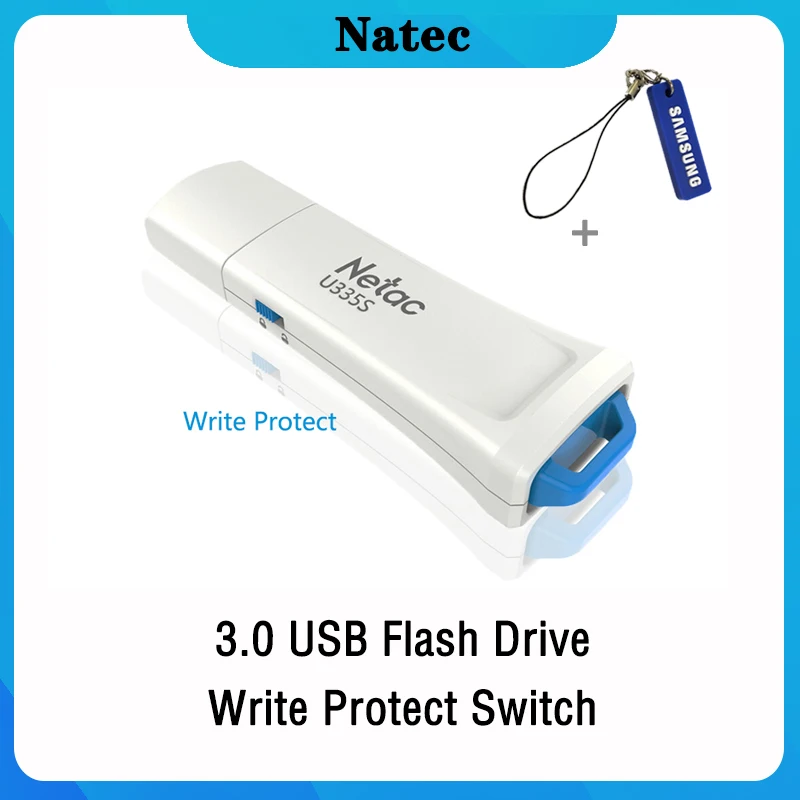 Флеш-накопитель Netac 128 ГБ 64 защищающий от записи зашифрованный USB флеш-накопитель