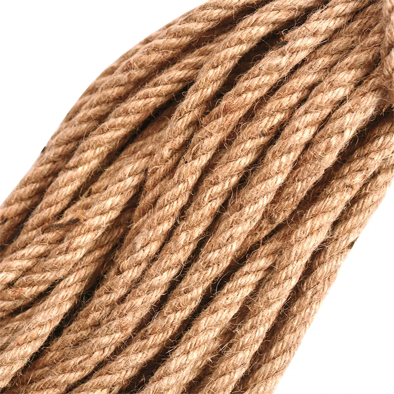 

10mm 3-50m Jute Ropes Twine Natural Hemp Cord Rustic Country Craft DIY Handmade Accessories Nordic Home Decor Cat Pet Scratching