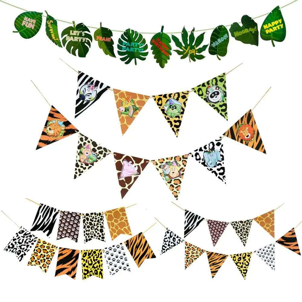 Аксессуары для вечеринки в стиле сафари джунглях QIFU Детские сувениры аксессуары