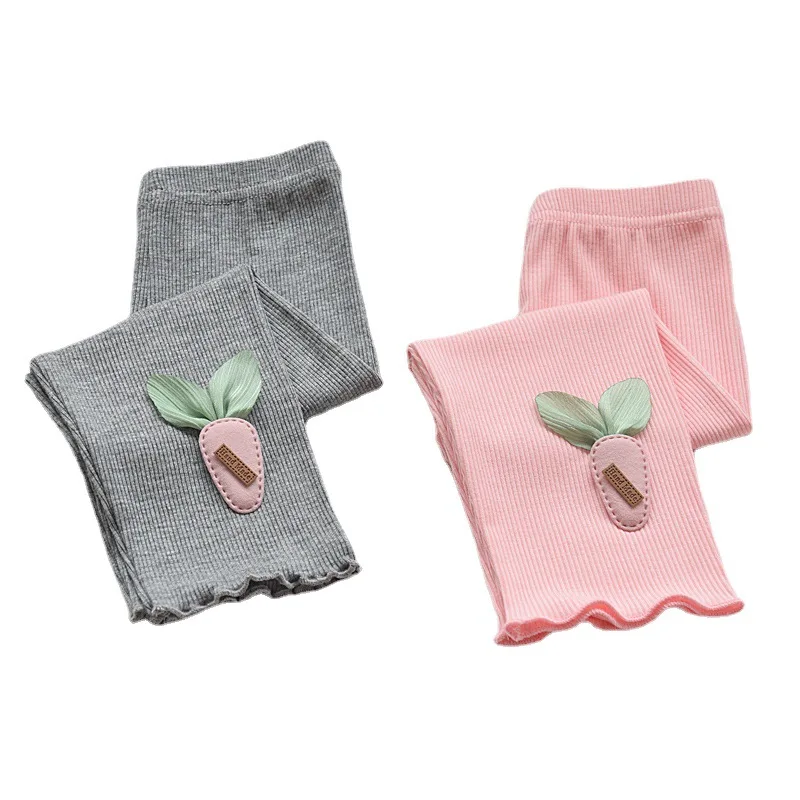 Леггинсы для девочек летние тонкие модальные укороченные брюки детские штаны -