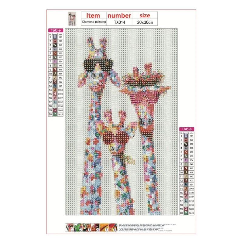 

Giraffe Horse DIY 5D Full Drill Diamond Painting Embroidery Cross Stitch Decor