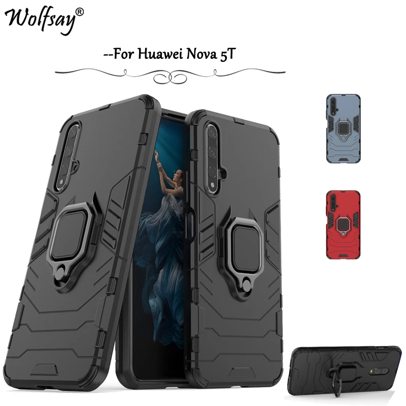 

For Huawei Nova 5T Case Shockproof Armor Silicon Cover Hard PC Phone Case For Huawei Nova 5T Protective Cover For Huawei Nova 5T