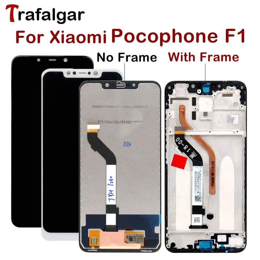 Экран для Xiaomi Pocophone F1 lcd дисплей кодирующий преобразователь сенсорного экрана в сборе с рамкой для Xiaomi Poco F1 lcd экран