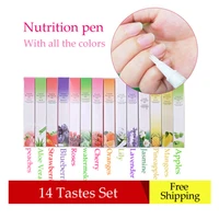 14pcs set nail nutrition oil pen softener pen nail care treatment protect nail surface nail treatment cuticle oil pen 14 tastes