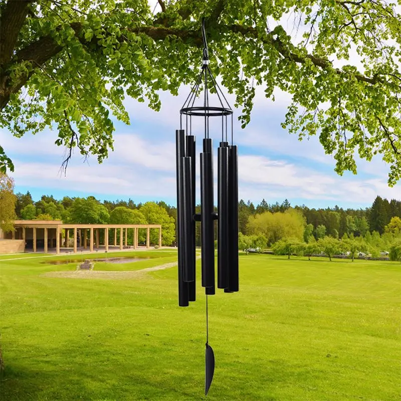 

8 Tubes Iron Hanging Wind Chimes for Room Outdoor Yard Garden Decoration Gift Dropshipping