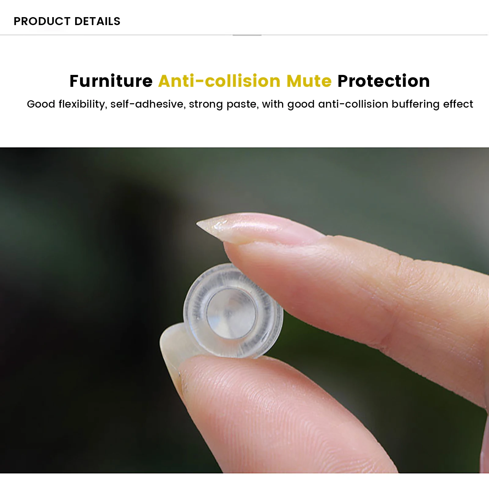 2 шт Самоклеющиеся силиконовые резиновые прокладки ограничители открывания