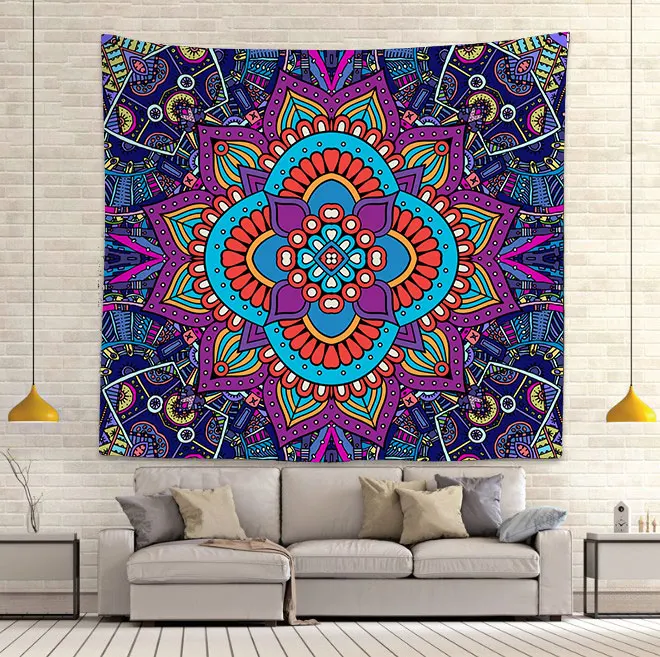 Simsant Ramadan фестиваль гобелен тропические листья Мандала искусство настенный для