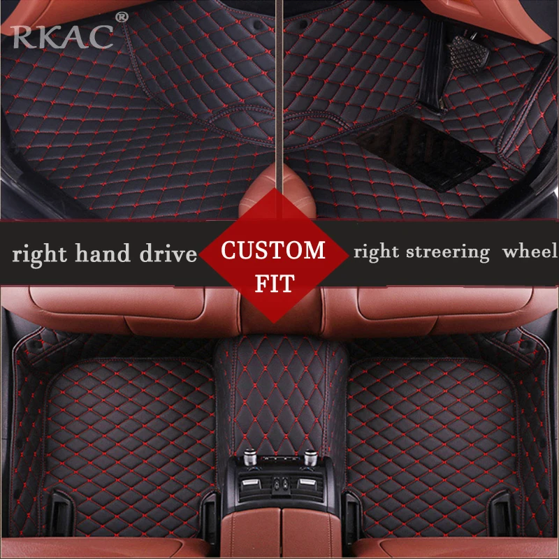 

RKAC Custom fit right hand drive car floor mats for Jeep Grand Cherokee Wrangler Commander Compass Patriot carpet floor liner
