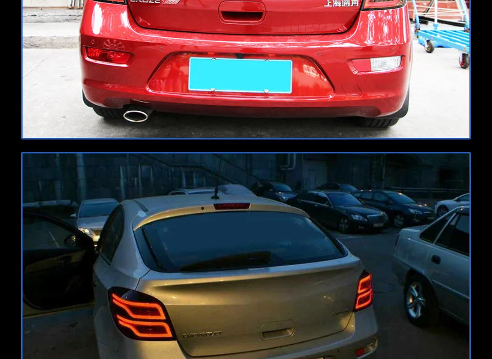 AKD автомобильный Стайлинг для Chevrolet Cruze задний светильник s Cruze ЛЮК задний светодиодный задний светильник светодиодный задний фонарь DRL+ тормоз+ Парк+ сигнал