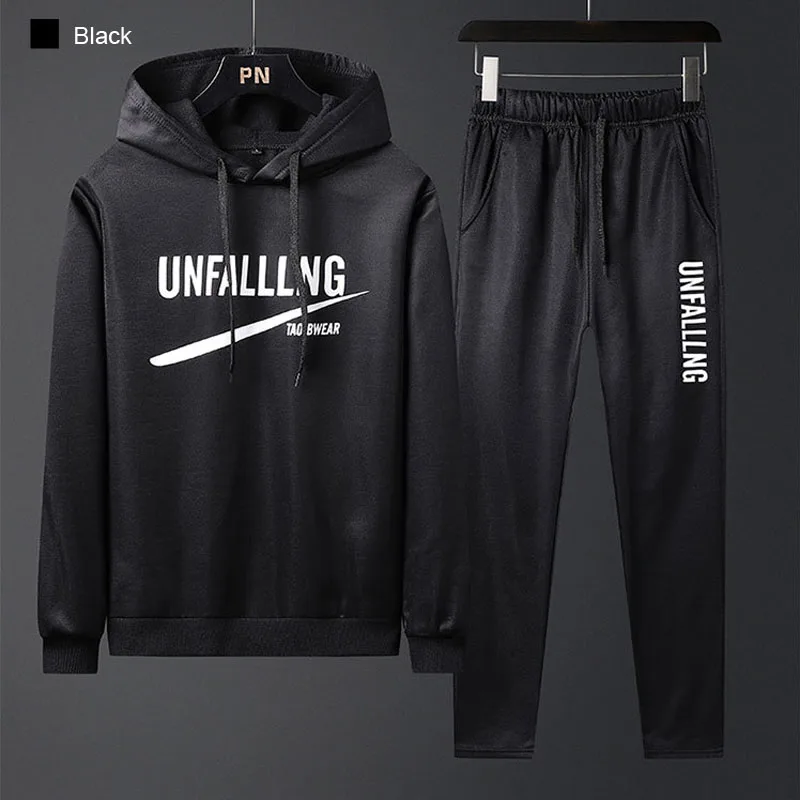 

Мужской повседневный спортивный костюм PINXIANG, весенний комплект из двух предметов с капюшоном и длинными рукавами, с надписью, 2021, M-4XL