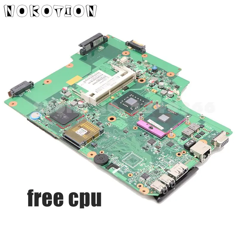 

NOKOTION V000185070 6050A2302901-MB-A02 for toshiba Satellite L505 Laptop motherboard GM45 DDR3 free cpu